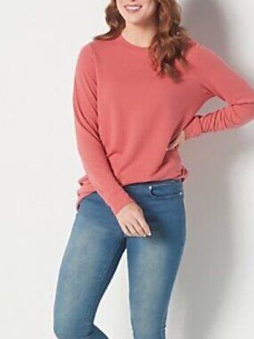 Denim & Co. Comfort Zone Soft French Terry Sweatshirt